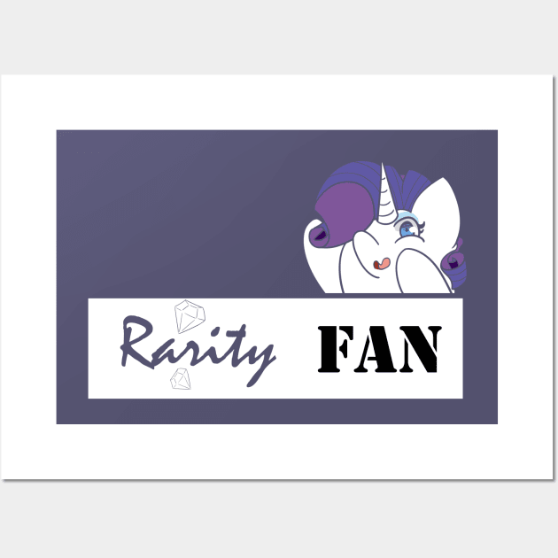 Rarity Fan Badge Wall Art by kelsmister